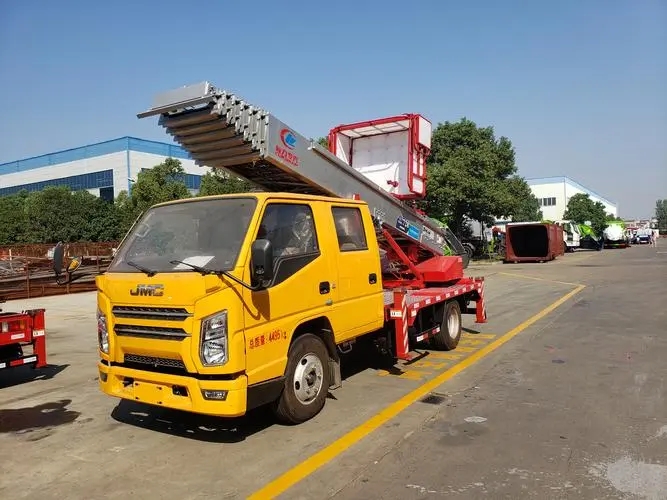 枣庄峄城附近云梯车出租 砂石搬运